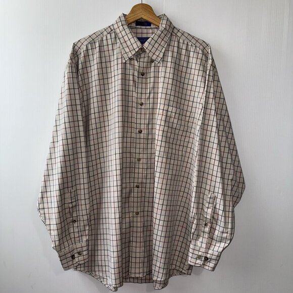 Pendleton Mens Plaid Long Sleeve Button Down Shirt Sz XL Multicolor 100% Cotton - Picture 1 of 15